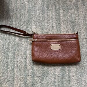 Michael Kors Vintage Brown Wristlet